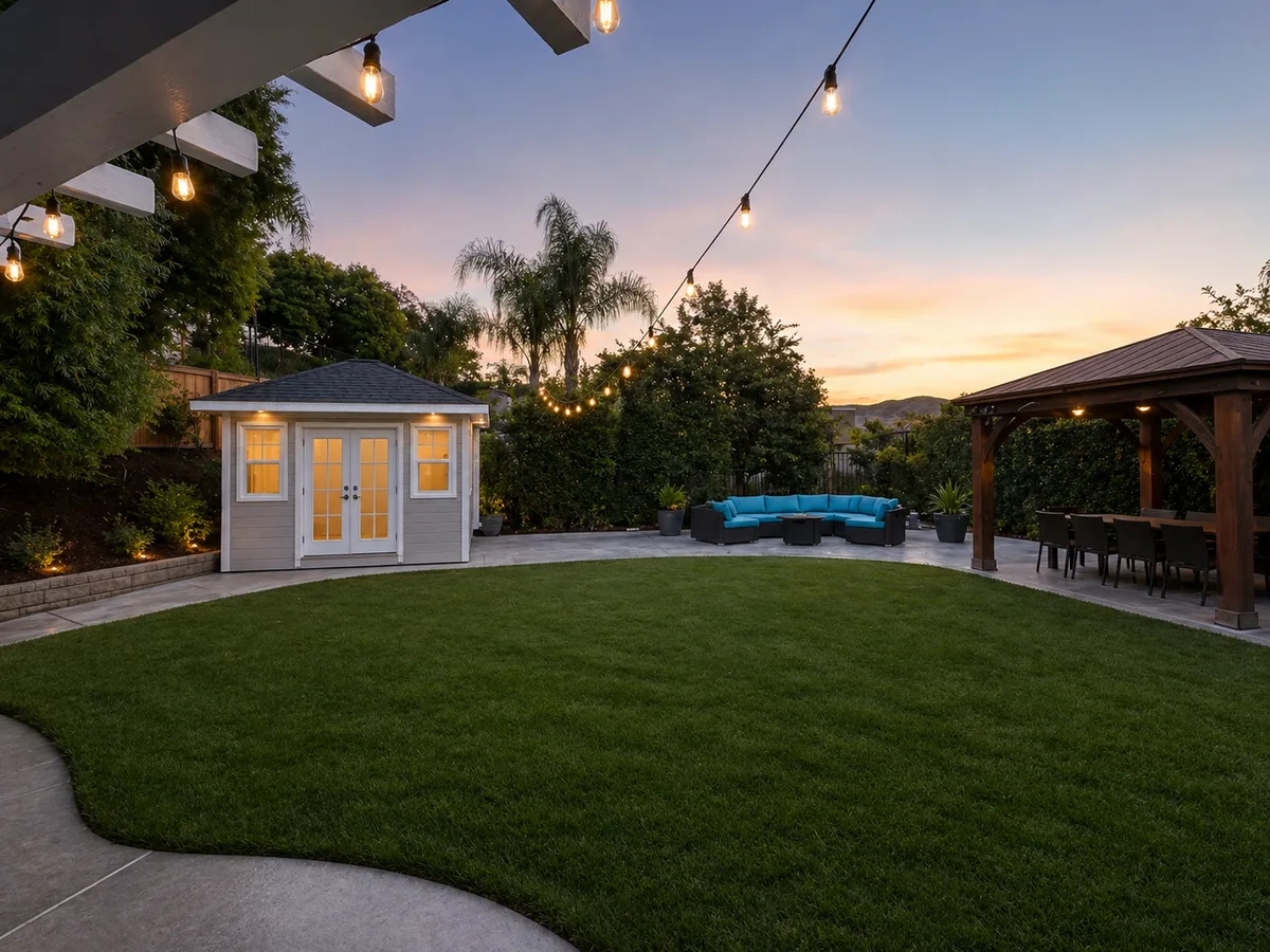 Backyard Landscaping After,Northridge, CA