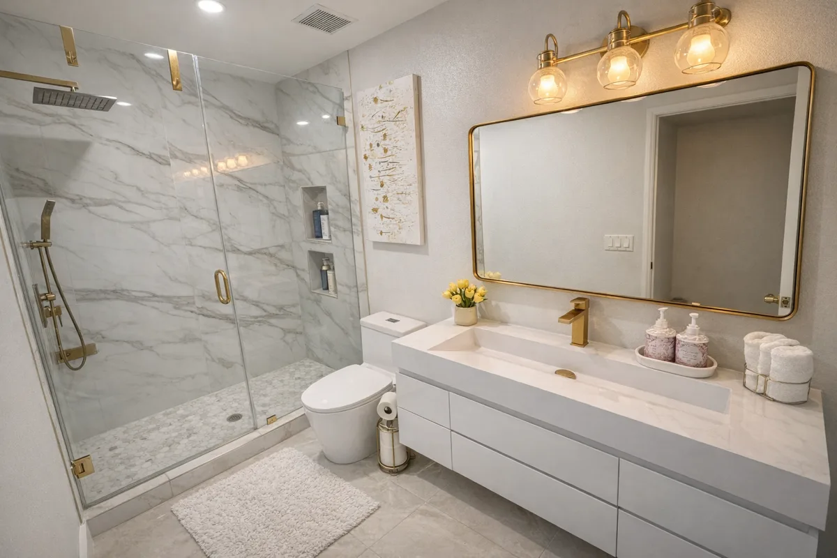 Luxury Bathroom Remodel,Studio City, CA